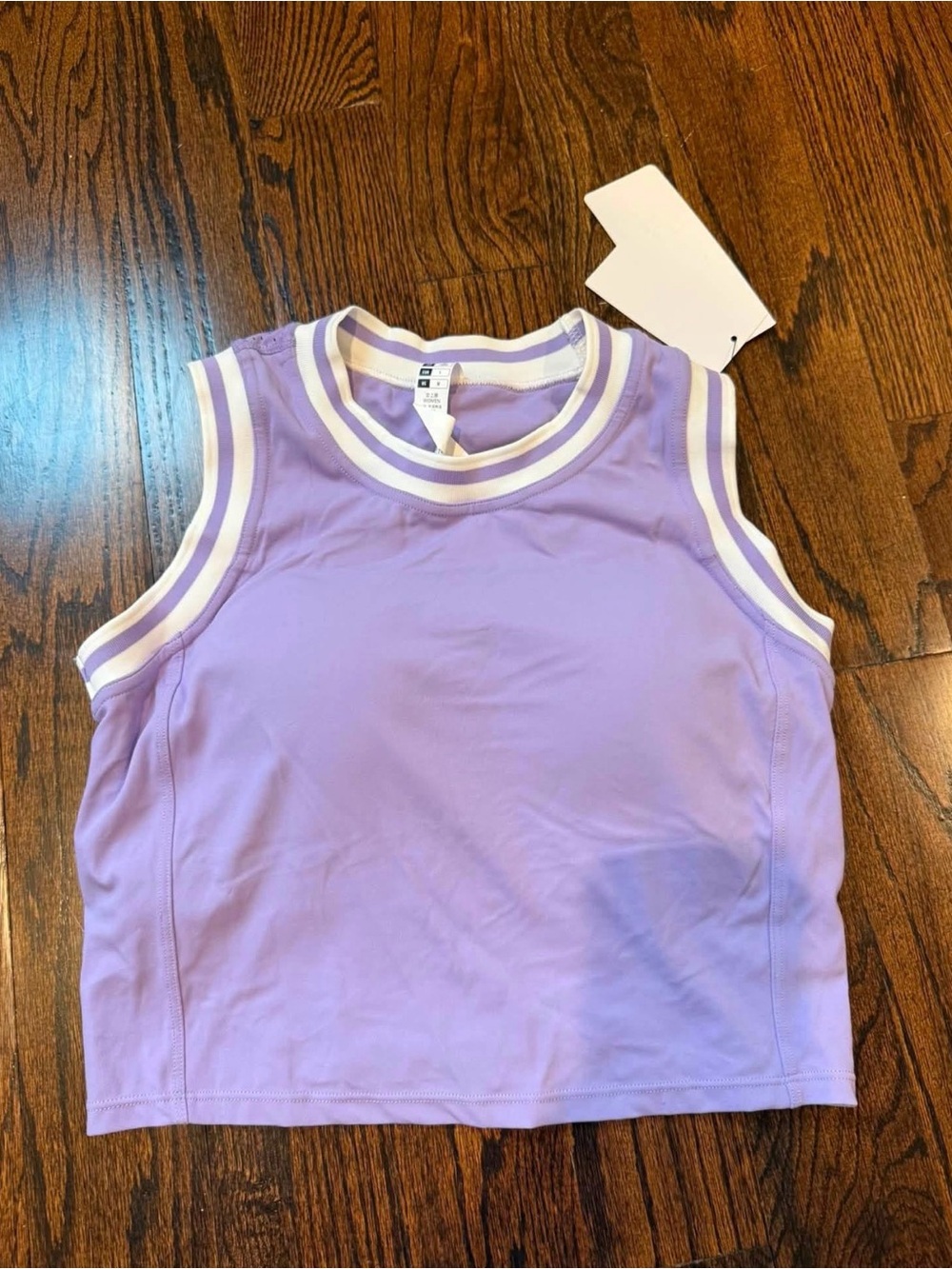 Sleeveless Tank Top with White Trim